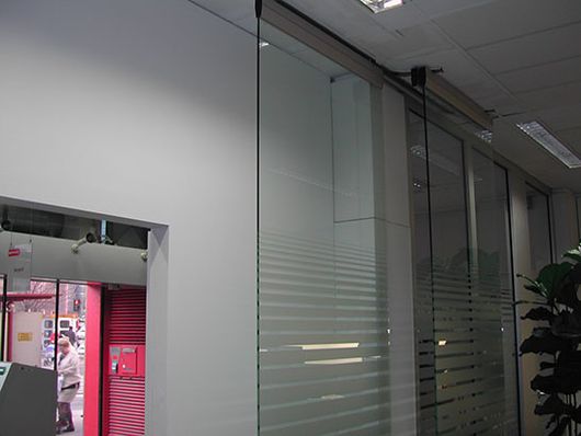 Glastüren im Büro